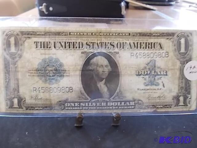1921 US Silver Certificate Hole...