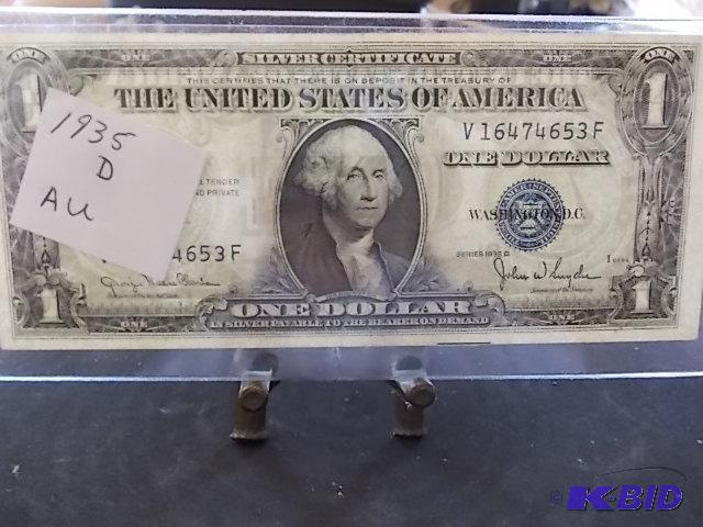 1935 D US Silver Certificate...