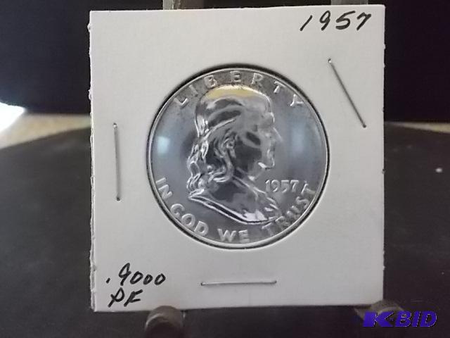 1957 Franklin Half Dollar Proof...
