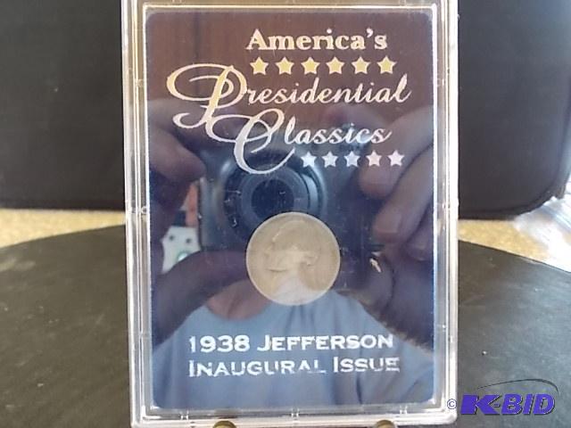 1938 Jefferson Inaugural Issue Nickel...
