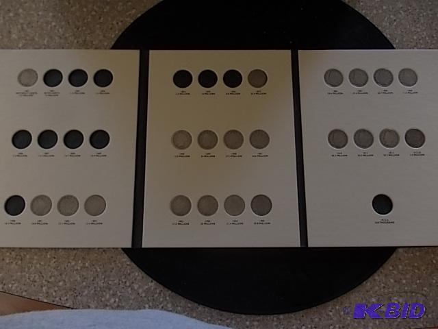 Collection Of V-Nickels In Album 21 Coins In ...