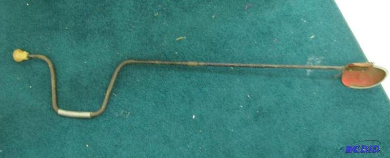 lot 10 image: Vintage ice auger with blade guard...