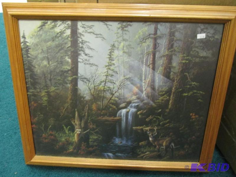 lot 13 image: Framed print 19 x 22 inches...