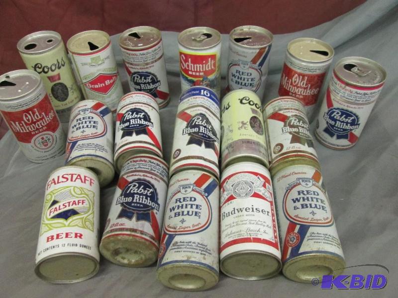 lot 33 image: Lot of assorted beer cans...