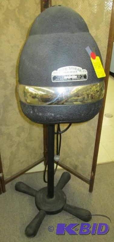lot 52 image: Antique hair dryer, by Blue Streak, Acme Engi...