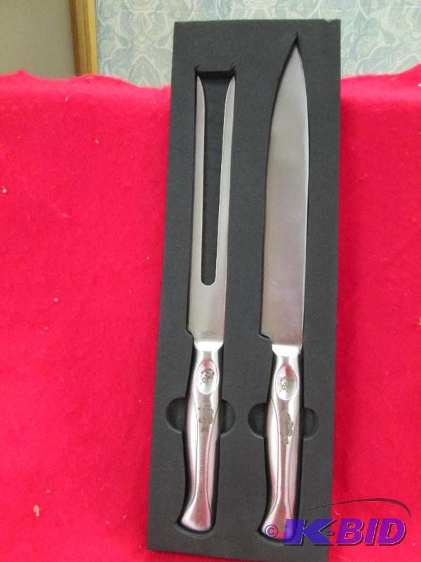 lot 125 image: Carving set (Knife and Fork)...