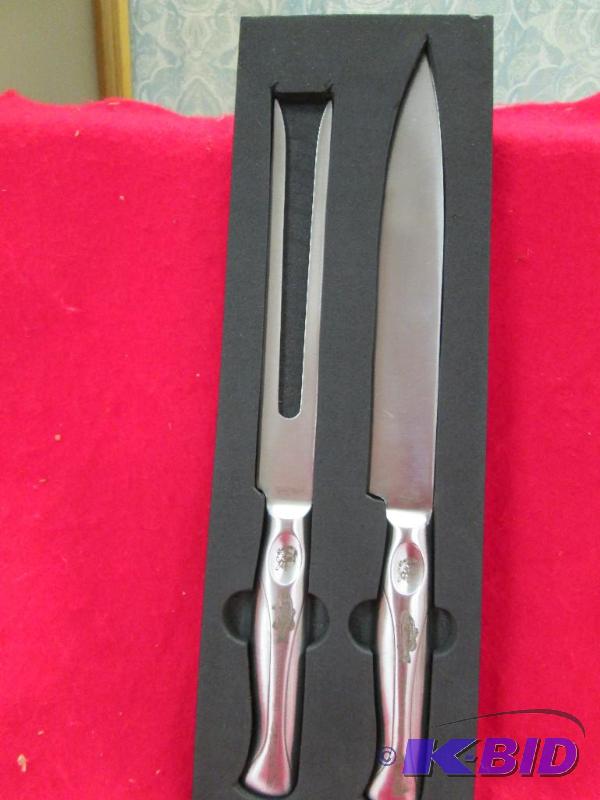 lot 126 image: Carving set (Knife and Fork)...