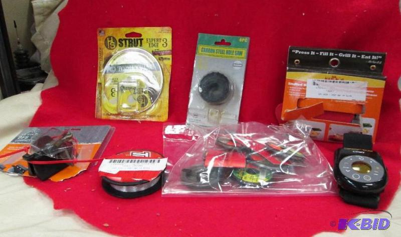 lot 134 image: Different kinds of fishing lines, Gerber DF6 ...