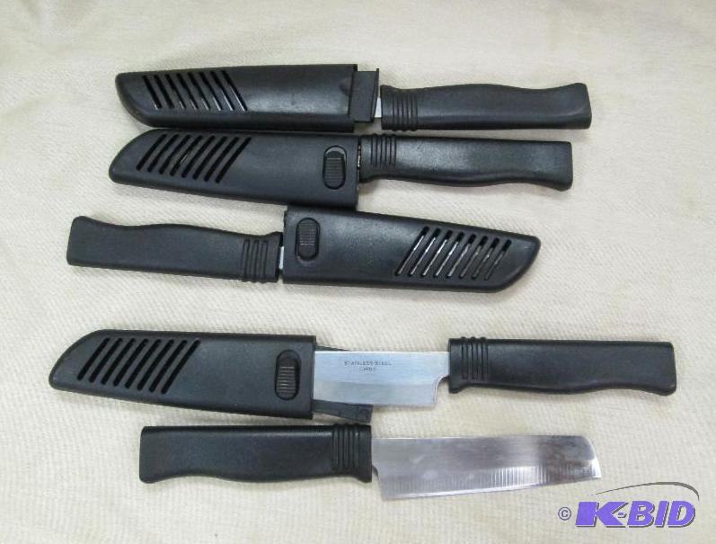 lot 17 image: Misc. knives The have a black case...
