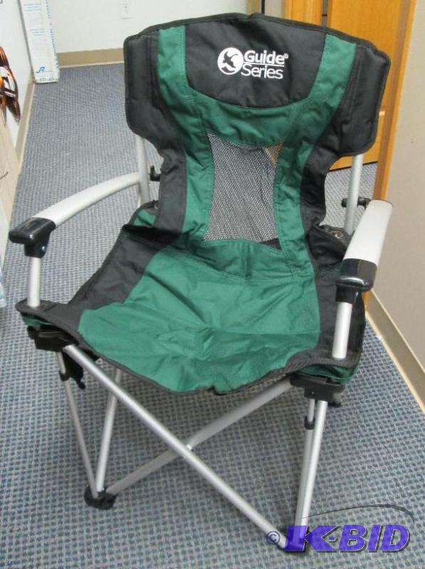 lot 173 image: Guide Series fold up chair green size 26"...
