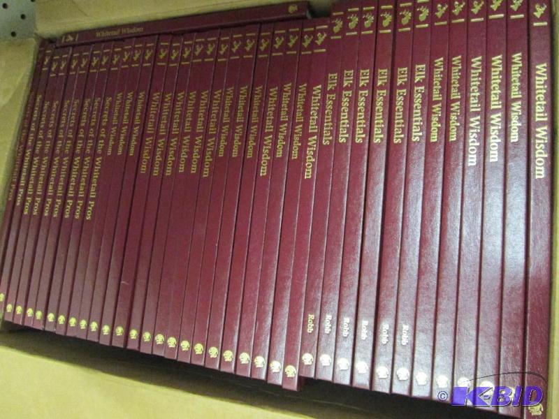 lot 178 image: Box of hunting Books, great for resale or gif...