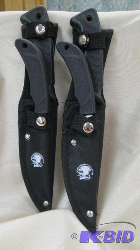 lot 38 image: Qty 2 Hunting knife sets ( has to different s...