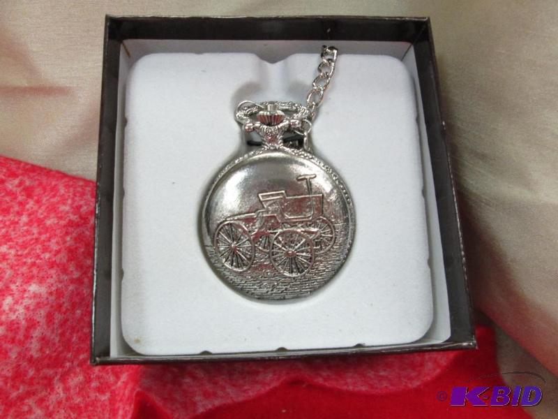 lot 75 image: Reliance Croton Quartz pocket watch...
