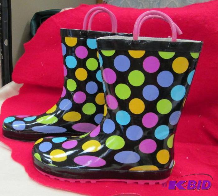 lot 91 image: Western Chief kids water boots size 4 childre...