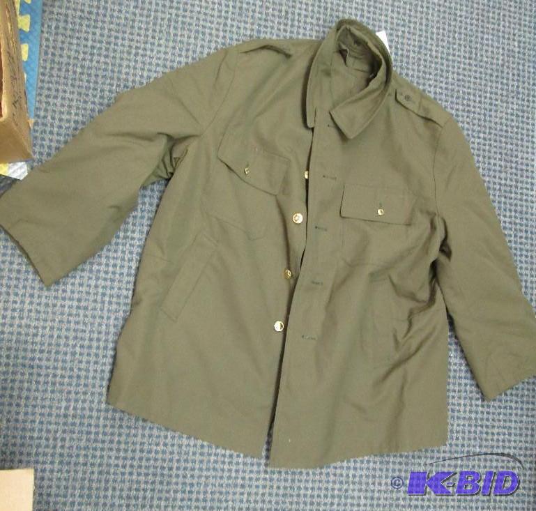 lot 95 image: Large military jacket...