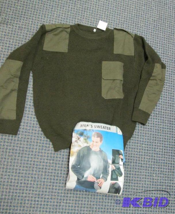 lot 97 image: Mens green sweater Large...