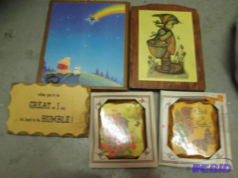 lot 122 image: group of wall hangings...