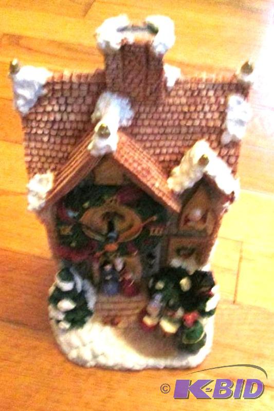lot 159 image: Avon collectable winter carlors themed clock-...
