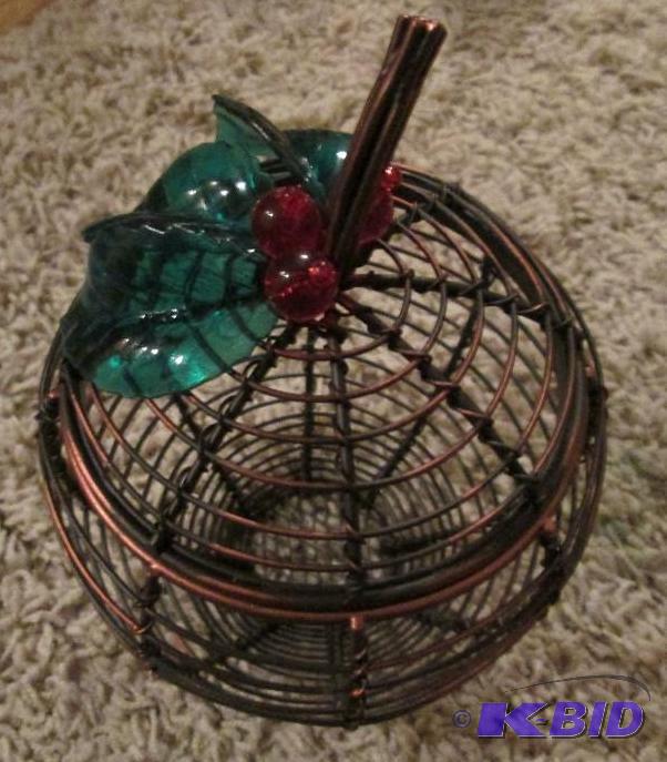 lot 174 image: metal apple holder...