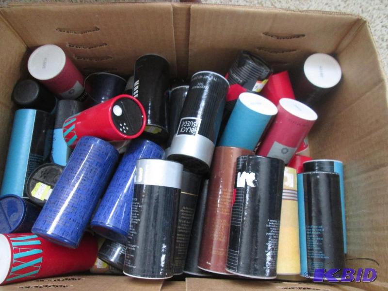 lot 197 image: large box of black swede cans...