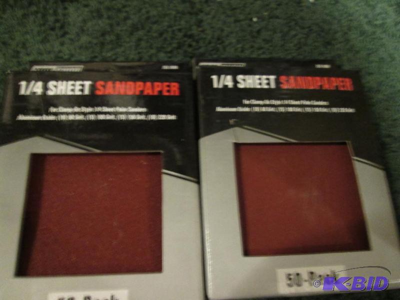 lot 227 image: 2 boxes 14 sheet sandpaper for clip on type ...