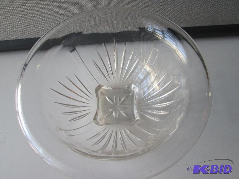lot 254 image: lass serving bowl...