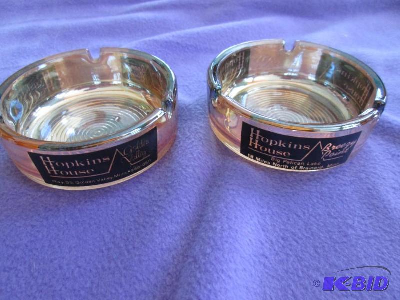 lot 366 image: Pair of ashtrays from Hopkins House Golden Va...