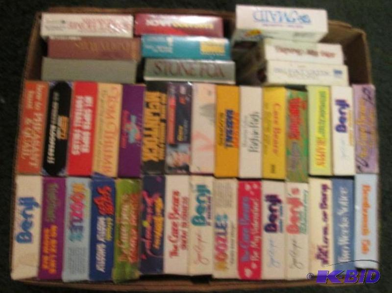 lot 41 image: large lot of VHS movies...