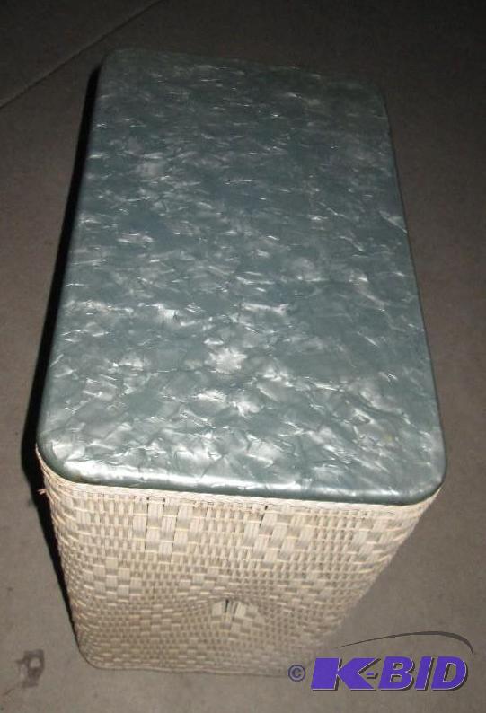 lot 94 image: white laundry basket...