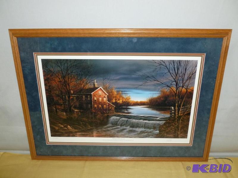 lot 1 image: Beautiful Large Terry Redlin " Autumn Af...