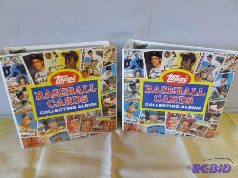 lot 121 image: Lot of two large Topps baseball card collecti...