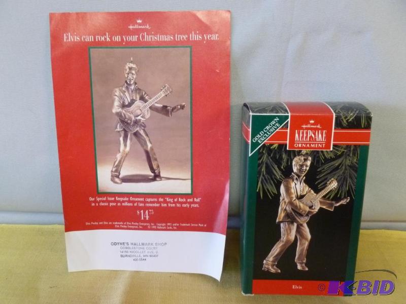 lot 129 image: Collectible 1992 Hallmark - Elvis Presley Bra...