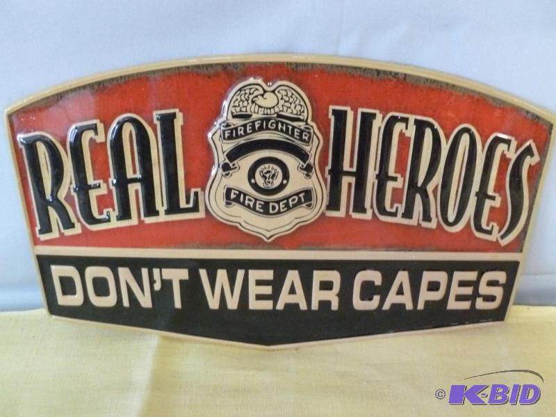 lot 19 image: Firefighters - Real Heroes Dont Wear Capes h...