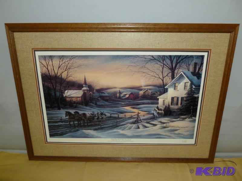 lot 2 image: Beautiful Large Terry Redlin " Together ...