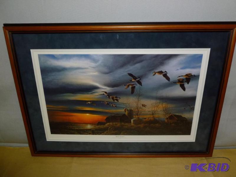 lot 52 image: Beautiful Terry Redlin " Silent Sun...