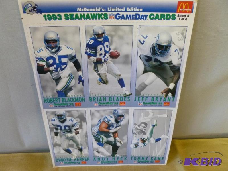 lot 96 image: Collectible 1993 Seattle Seahawks limited edi...