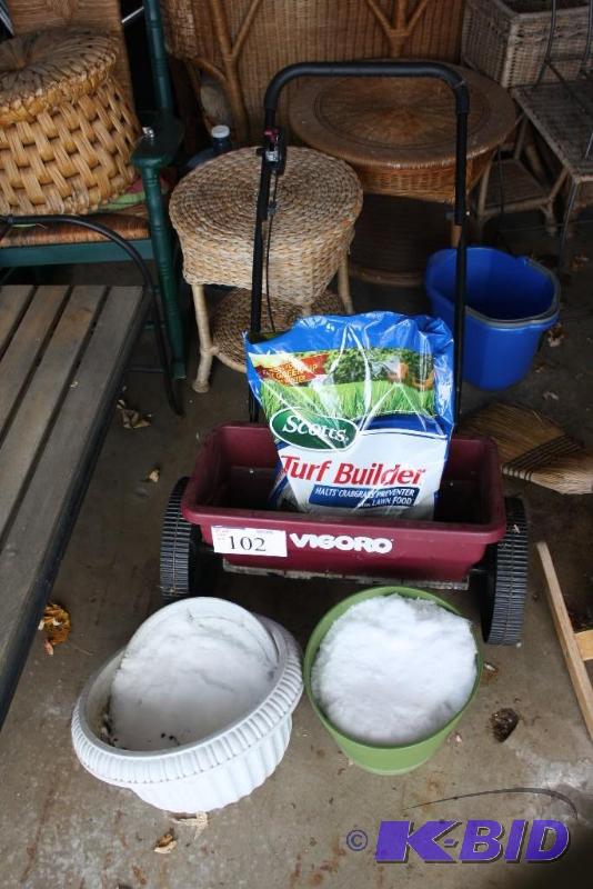 Seed Spreader & Planting Pots