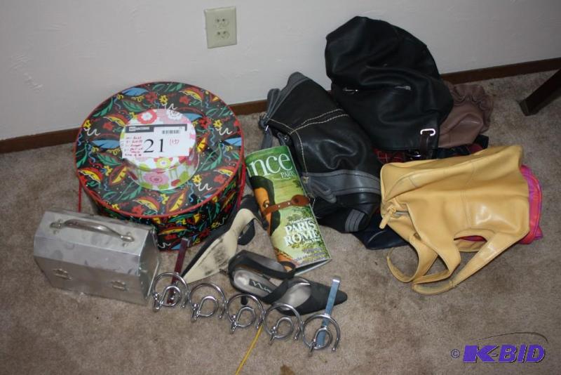 Miscellaneous Lot Including Purses Bags Shoes And More.