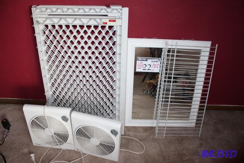 Fans, Mirror, Grate Shelf, Baby Gate, And More.
