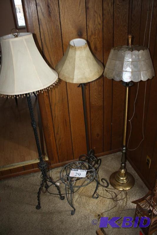 Lot of (4) Standing Lamps