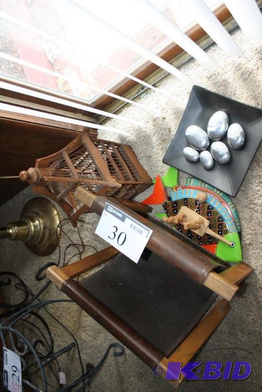 Decorative Wooden Lamp Hanger, Fish, Metal Stones & Bowl, And More.
