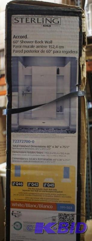 New Sterling Accord Shower Back Wall 60&quot...