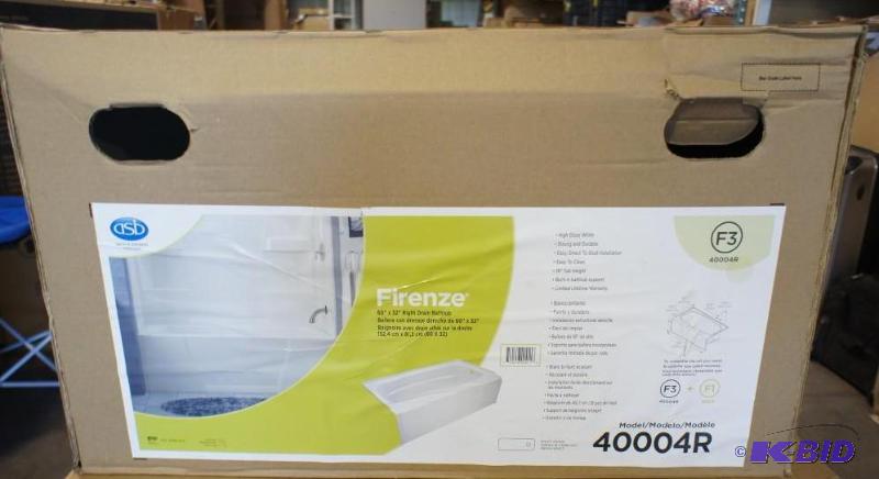 New ASB Firenze Bath Tub  Right Drain - 4000...