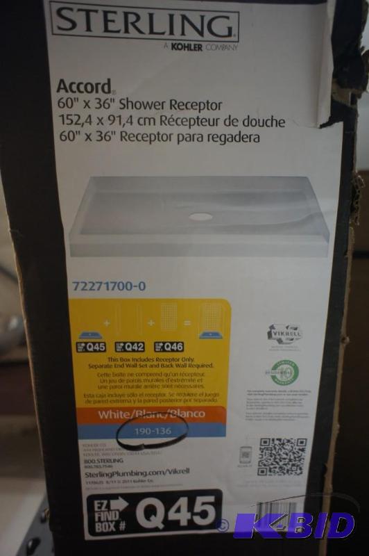 New Sterling Accord 60&quot Shoer Receptor -...