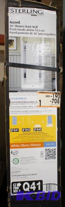 New Sterling Accord 36&quot Shower Back wall...