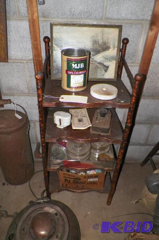 All items on shelf including the shelf