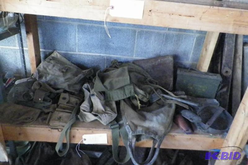 All items on shelf - most are military items