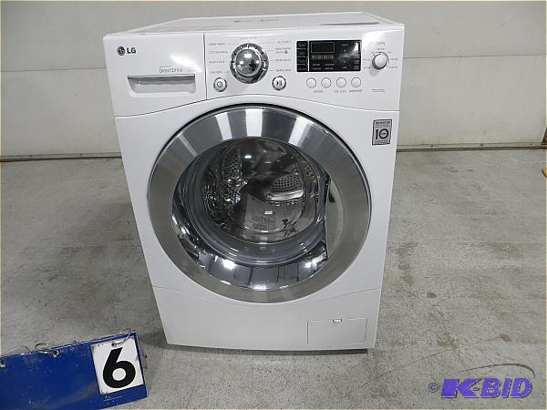 lot 6 image: LG WM1355 White 24&quot Compact Front load W...