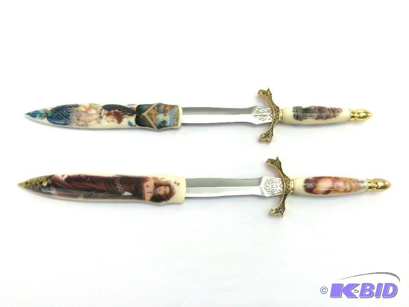 Two Knives - Fixed Fantasy Blades -  6 12 Blades