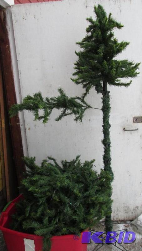 lot 3 image: Approximately 6 foot tall Christmas tree, use...